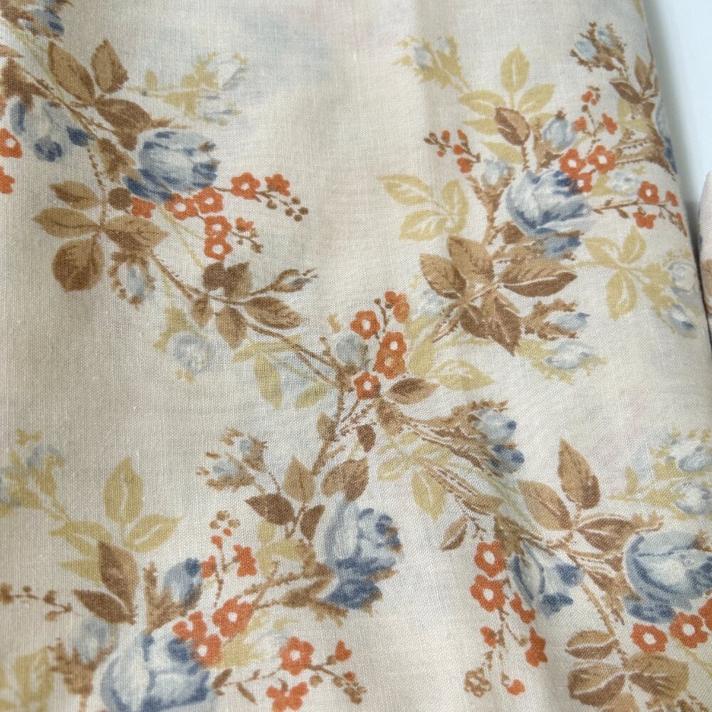 Vintage Lady Pepperell Floral 2 x Standard Pillowcases Ruffles No Iron Muslin - Picture 11 of 12